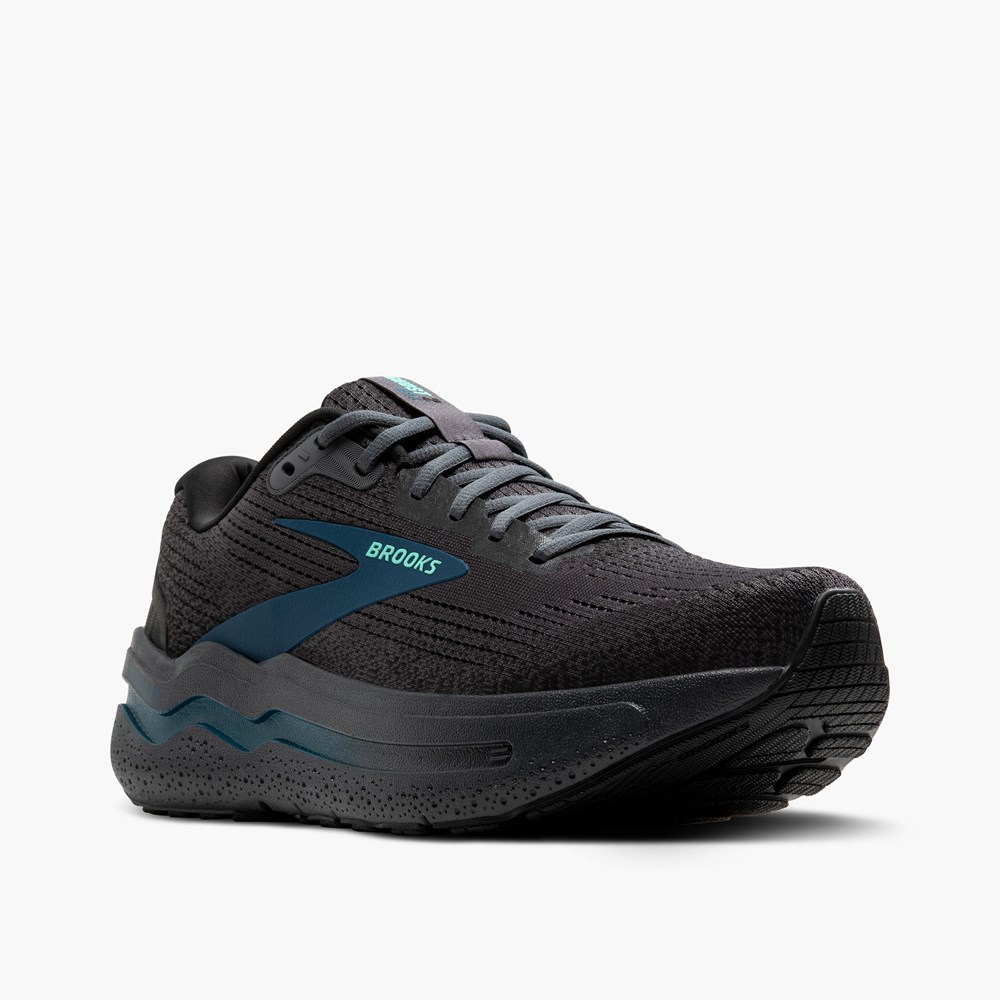 Chaussures Running Route Brooks Ghost Max 2 Bleu Homme | AUM-1455537